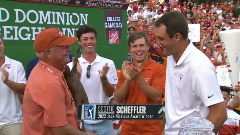 Scottie Scheffler 2022 Jack Nicklaus Award – PGA Tour Player of the Year